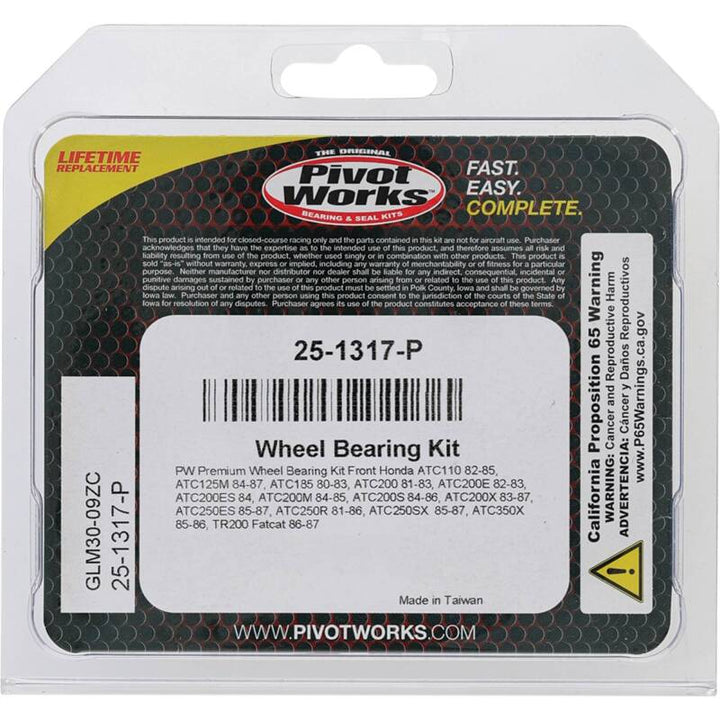 Pivot Works Premium Wheel Bearing - Bull Strap