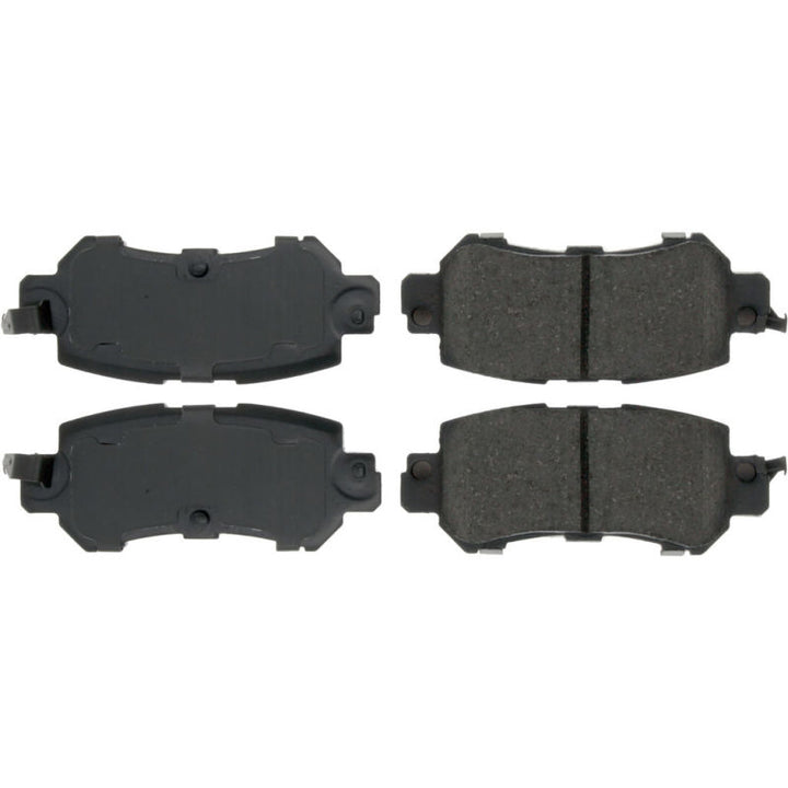 Posi-Quiet 10 / 12-17 Nissan GT-R Premium Semi-Metallic Front Brake Pads - Bull Strap