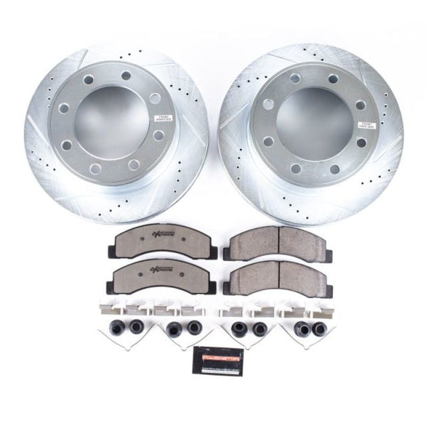 Power Stop 00-05 Ford Excursion Front Z36 Truck & Tow Brake Kit - Bull Strap