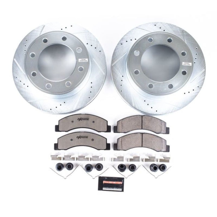 Power Stop 00-05 Ford Excursion Front Z36 Truck & Tow Brake Kit - Bull Strap