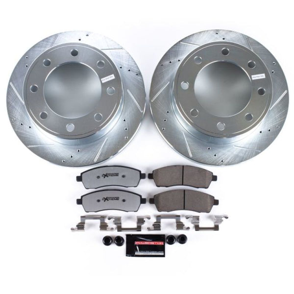 Power Stop 00-05 Ford Excursion Rear Z36 Truck & Tow Brake Kit - Bull Strap