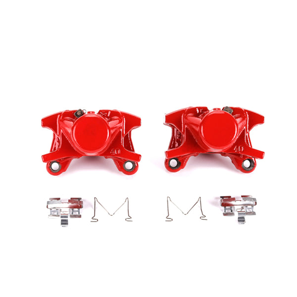 Power Stop 01-05 Lexus IS300 Rear Red Calipers w/o Brackets - Pair - Bull Strap