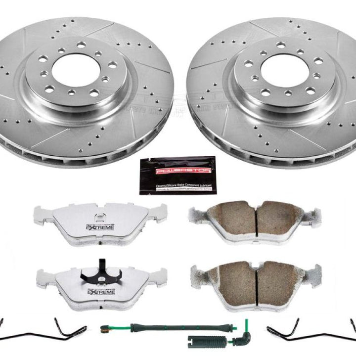 Power Stop 01-06 BMW M3 Front Z26 Street Warrior Brake Kit - Bull Strap