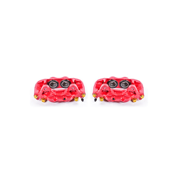 Power Stop 01-07 Toyota Sequoia Front Red Calipers w/o Brackets - Pair - Bull Strap