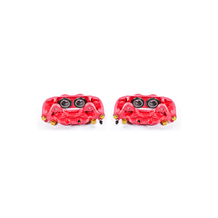Power Stop 01-07 Toyota Sequoia Front Red Calipers w/o Brackets - Pair - Bull Strap