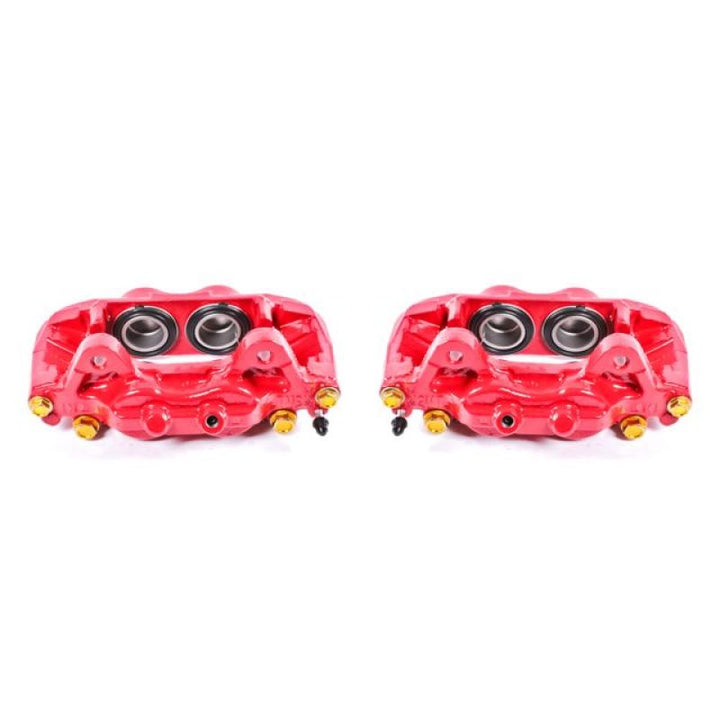 Power Stop 01-07 Toyota Sequoia Front Red Calipers w/o Brackets - Pair - Bull Strap