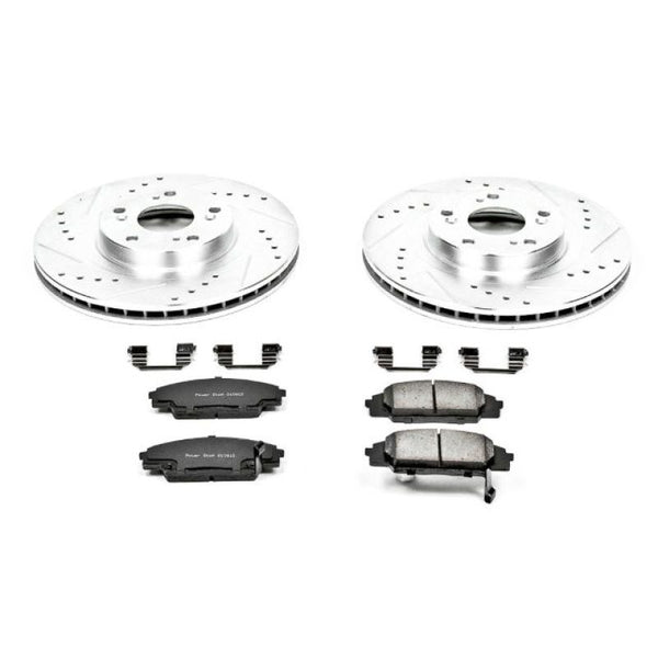 Power Stop 02-06 Acura RSX Front Z23 Evolution Sport Brake Kit - Bull Strap
