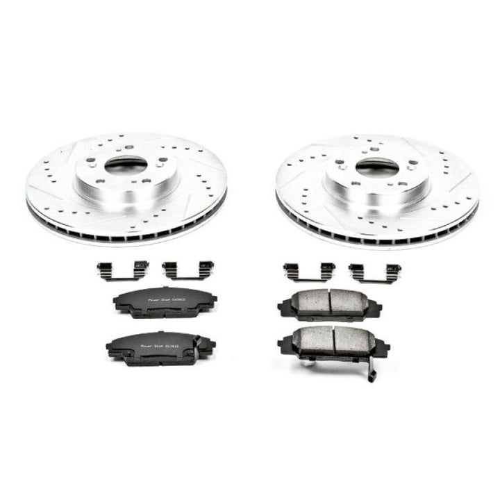 Power Stop 02-06 Acura RSX Front Z23 Evolution Sport Brake Kit - Bull Strap