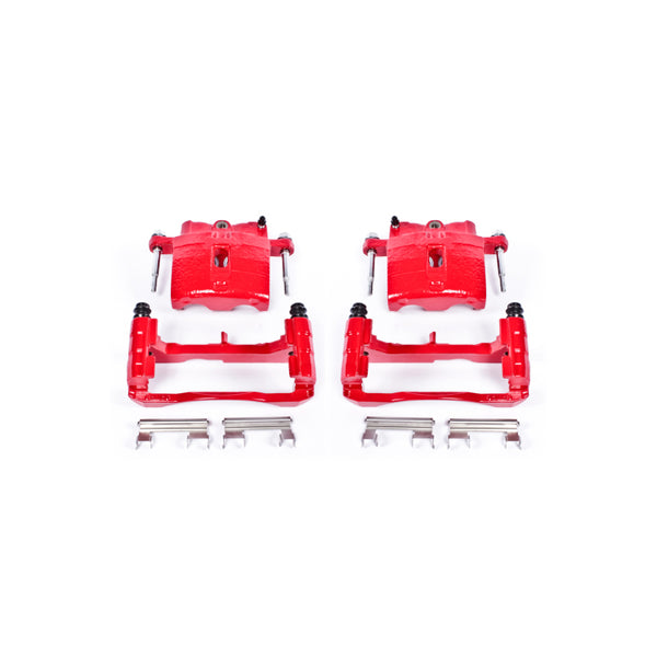 Power Stop 02-06 Cadillac Escalade Front or Rear Red Calipers w/Brackets - Pair - Bull Strap