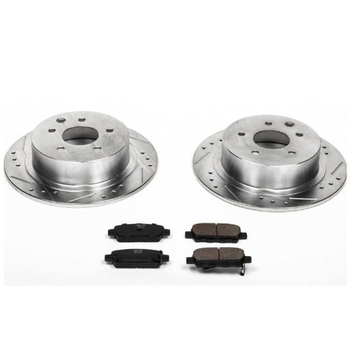 Power Stop 02-06 Nissan Altima Rear Z23 Evolution Sport Brake Kit - Bull Strap