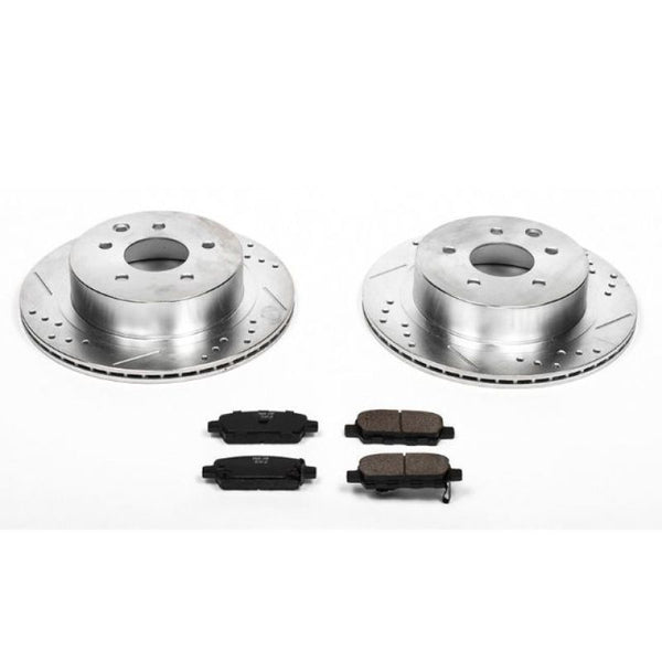 Power Stop 03-05 Infiniti G35 Rear Z23 Evolution Sport Brake Kit - Bull Strap