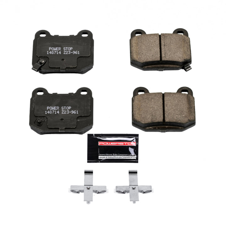 Power Stop 03-05 Infiniti G35 Rear Z23 Evolution Sport Brake Pads w/Hardware - Bull Strap
