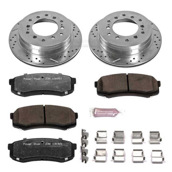 Power Stop 03-09 Lexus GX470 Rear Z36 Truck & Tow Brake Kit - Bull Strap