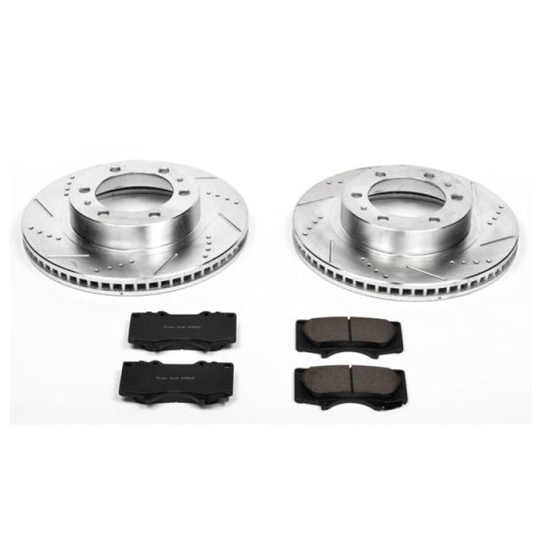 Power Stop 03-09 Toyota 4Runner Front Z23 Evolution Sport Brake Kit - Bull Strap