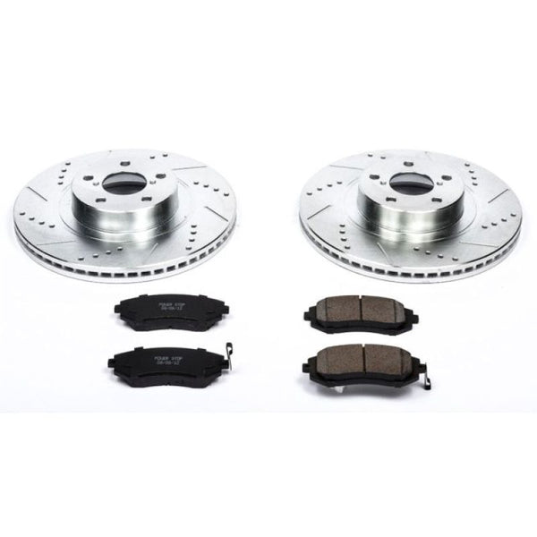 Power Stop 04-06 Subaru Baja Front Z23 Evolution Sport Brake Kit - Bull Strap
