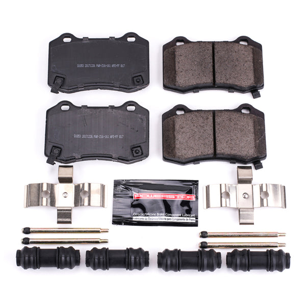 Power Stop 04-07 Cadillac CTS Rear Z23 Evolution Sport Brake Pads w/Hardware - Bull Strap