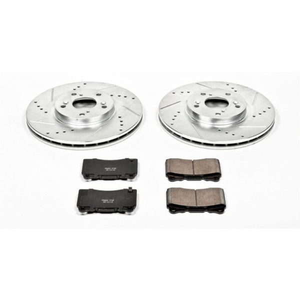 Power Stop 04-08 Acura TL Front Z23 Evolution Sport Brake Kit - Bull Strap