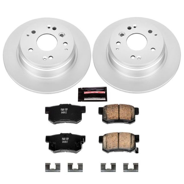 Power Stop 04-08 Acura TL Rear Z17 Evolution Geomet Coated Brake Kit - Bull Strap