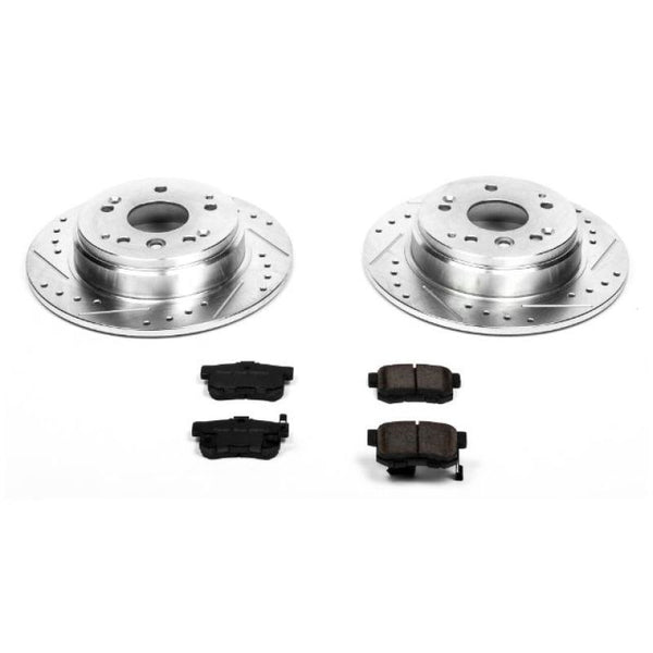 Power Stop 04-08 Acura TL Rear Z23 Evolution Sport Brake Kit - Bull Strap