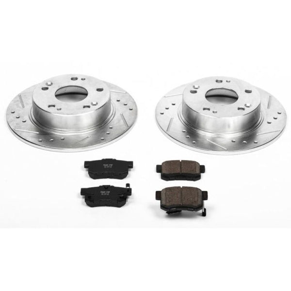 Power Stop 04-08 Acura TSX Rear Z23 Evolution Sport Brake Kit - Bull Strap