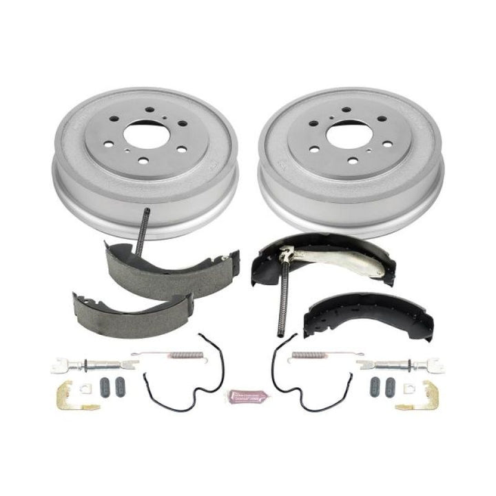 Power Stop 05-08 Chevrolet Silverado 1500 2WD Rear Autospecialty Drum Kit - Bull Strap