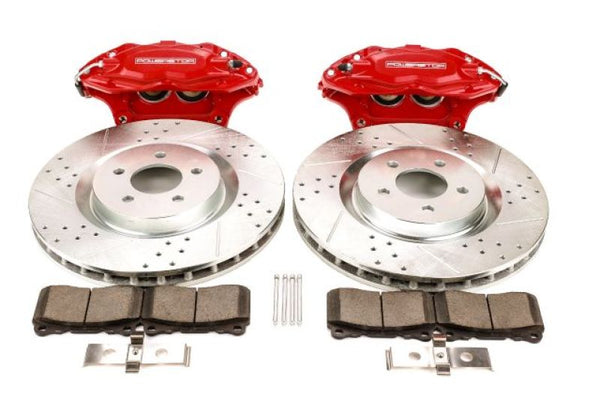Power Stop 05-14 Ford Mustang Front Big Brake Conversion Kit - Bull Strap