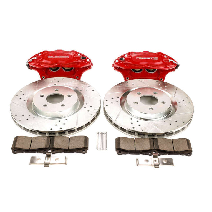 Power Stop 05-14 Ford Mustang Front Big Brake Conversion Kit - Bull Strap