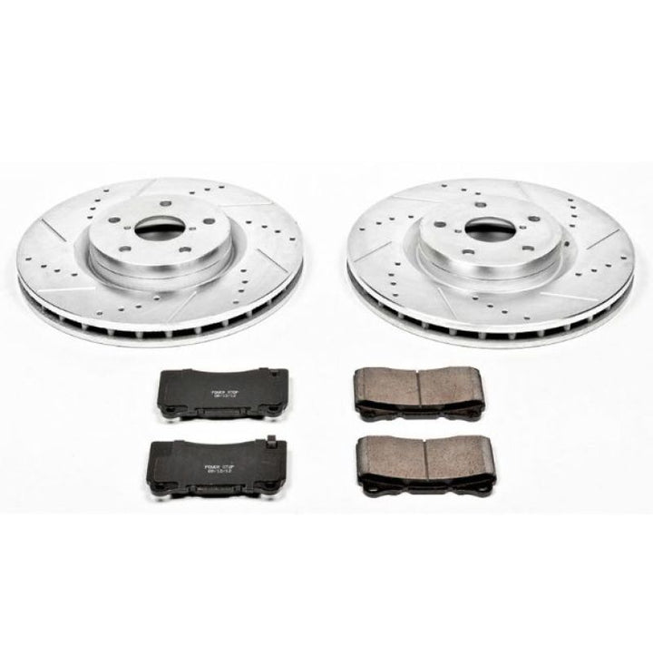 Power Stop 05-14 Subaru Impreza Front Z23 Evolution Sport Brake Kit - Bull Strap