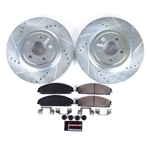 Power Stop 05-19 Chrysler 300 Front Z23 Evolution Sport Brake Kit - Bull Strap