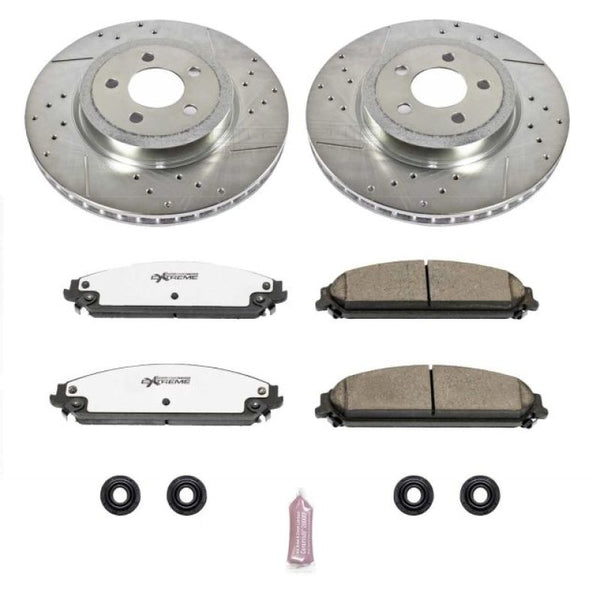 Power Stop 05-19 Chrysler 300 Front Z26 Street Warrior Brake Kit - Bull Strap