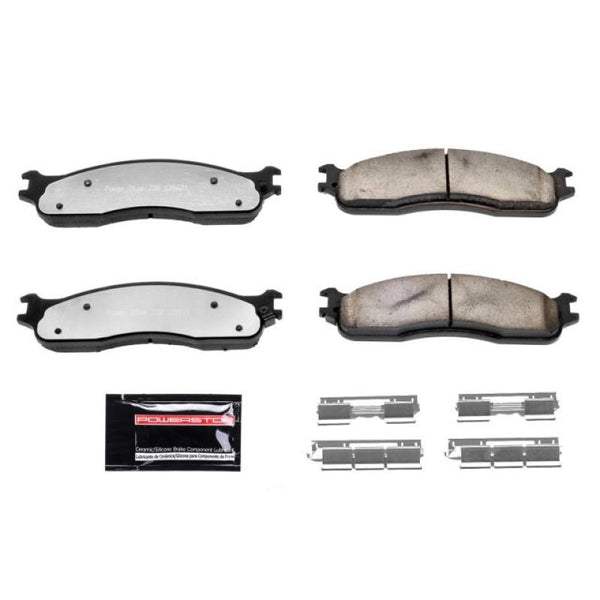 Power Stop 06-08 Dodge Ram 1500 Front Z36 Truck & Tow Brake Pads w/Hardware - Bull Strap