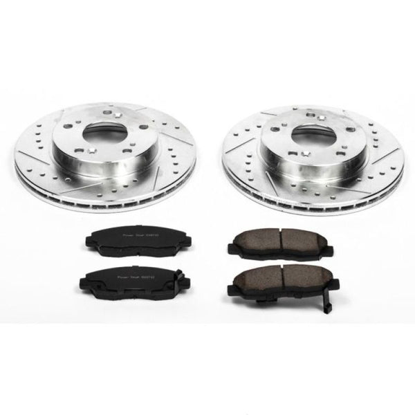 Power Stop 06-11 Honda Civic Front Z23 Evolution Sport Brake Kit - Bull Strap