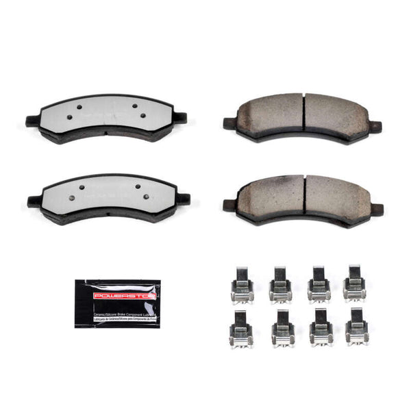 Power Stop 07-09 Chrysler Aspen Front Z36 Truck & Tow Brake Pads w/Hardware - Bull Strap
