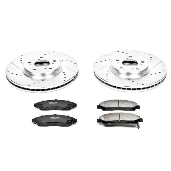 Power Stop 07-13 Acura MDX Front Z23 Evolution Sport Brake Kit - Bull Strap