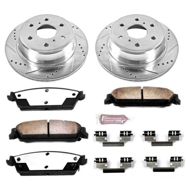 Power Stop 07-14 Cadillac Escalade Rear Z36 Truck & Tow Brake Kit - Bull Strap