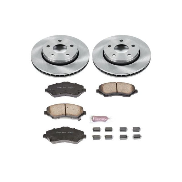 Power Stop 07-17 Jeep Wrangler Front Autospecialty Brake Kit - Bull Strap