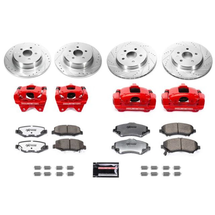 Power Stop 07-17 Jeep Wrangler Front & Rear Big Brake Conversion Kit - Bull Strap