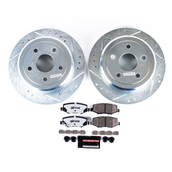 Power Stop 07-17 Jeep Wrangler Rear Z36 Truck & Tow Brake Kit - Bull Strap