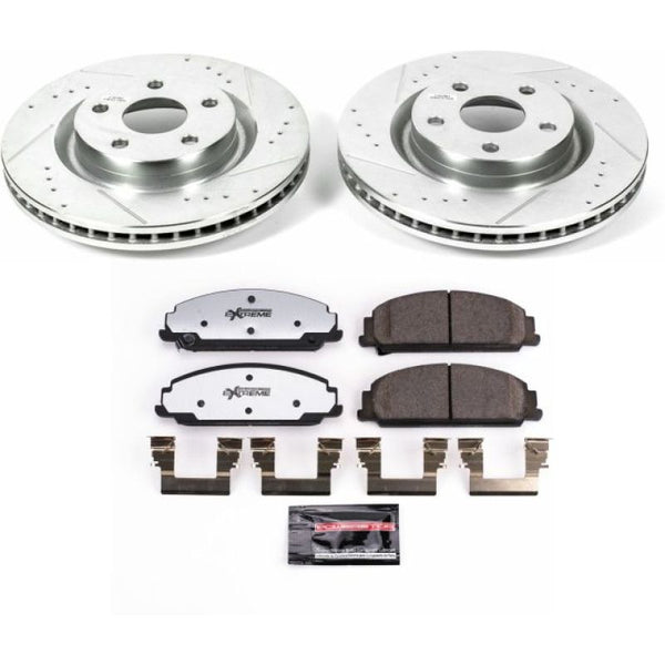 Power Stop 08-09 Pontiac G8 Front Z26 Street Warrior Brake Kit - Bull Strap