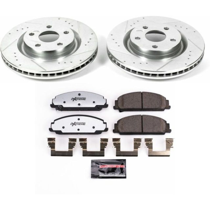 Power Stop 08-09 Pontiac G8 Front Z26 Street Warrior Brake Kit - Bull Strap