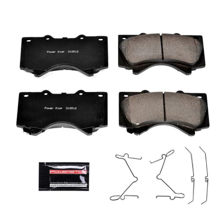 Power Stop 08-11 Lexus LX570 Front Z23 Evolution Sport Brake Pads w/Hardware - Bull Strap