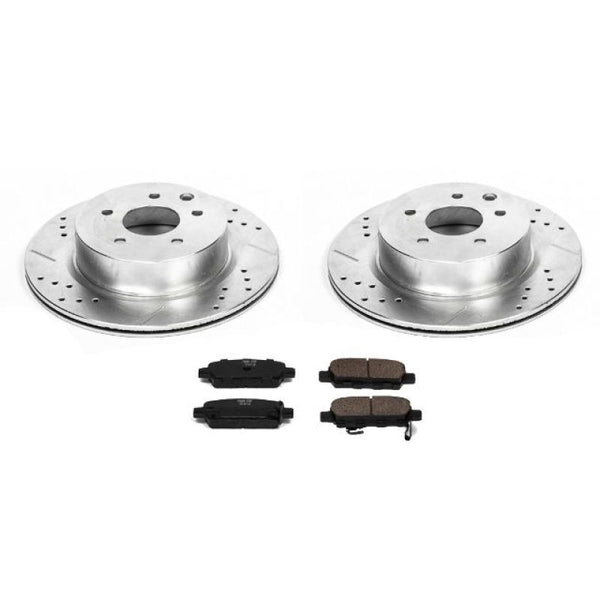 Power Stop 08-12 Infiniti EX35 Rear Z23 Evolution Sport Brake Kit - Bull Strap