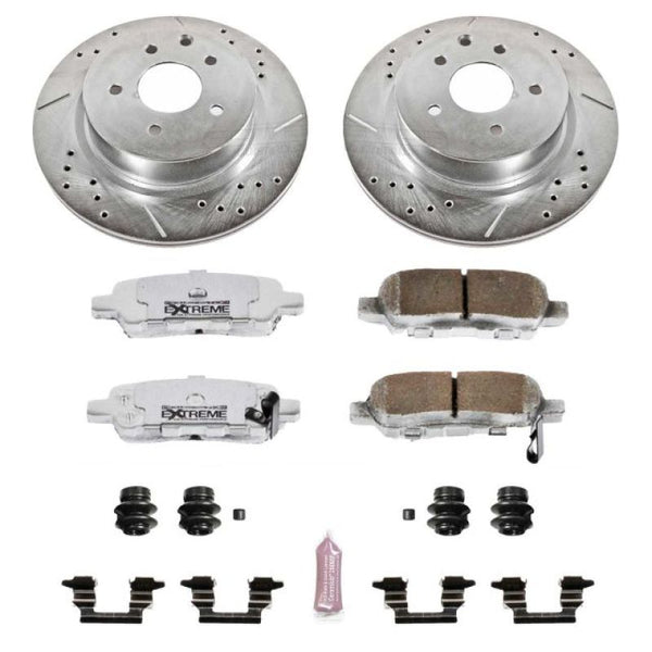 Power Stop 08-12 Infiniti EX35 Rear Z26 Street Warrior Brake Kit - Bull Strap