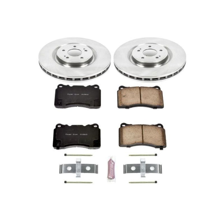 Power Stop 08-15 Mitsubishi Lancer Front Autospecialty Brake Kit - Bull Strap