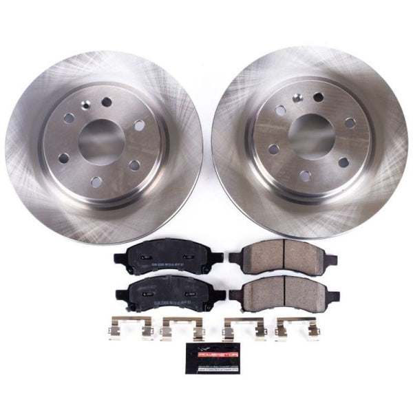 Power Stop 08-17 Buick Enclave Front Autospecialty Brake Kit - Bull Strap