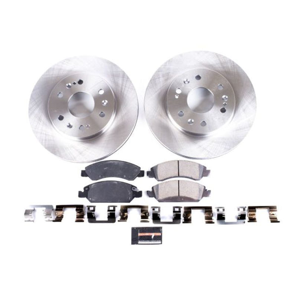Power Stop 08-19 Cadillac Escalade Front Autospecialty Brake Kit - Bull Strap