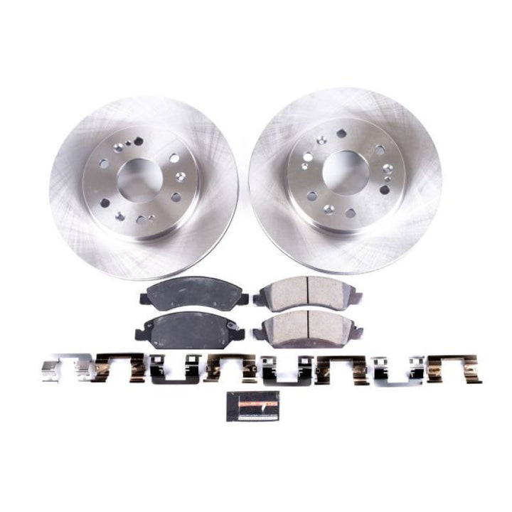 Power Stop 08-19 Cadillac Escalade Front Autospecialty Brake Kit - Bull Strap