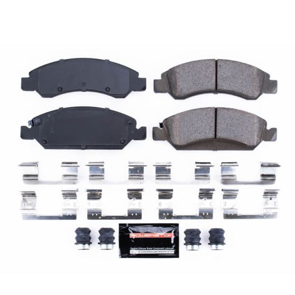 Power Stop 08-19 Cadillac Escalade Front Z23 Evolution Sport Brake Pads w/Hardware - Bull Strap