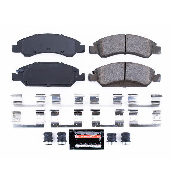 Power Stop 08-19 Cadillac Escalade Front Z23 Evolution Sport Brake Pads w/Hardware - Bull Strap
