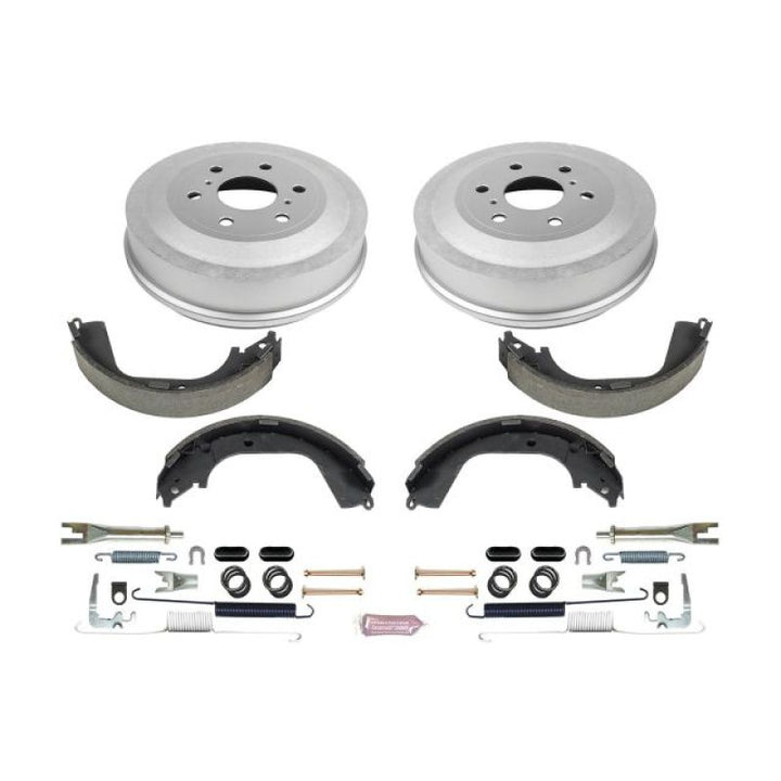 Power Stop 09-13 Chevrolet Silverado 1500 2WD Rear Autospecialty Drum Kit - Bull Strap